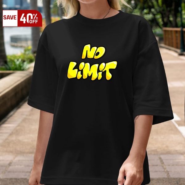 Limitless Threads Black Oversized T-shirt